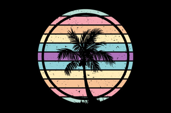 Retro Sunset Palm Tree, Christmas Review