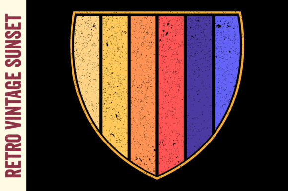 Retro Sunset Vintage Distressed Badge Review