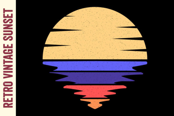 Retro Sunset Vintage Summer Travel Sun