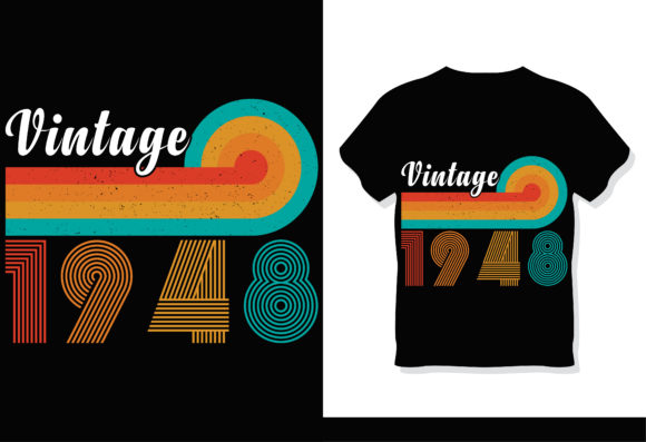 Retro Vintage 1948 T-Shirt Design Review