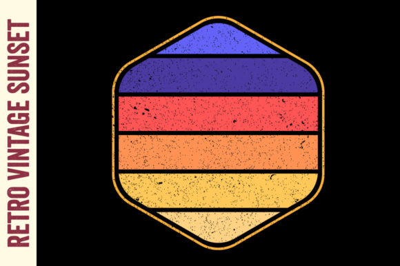 Retro Vintage Sunset Distressed Striped Review