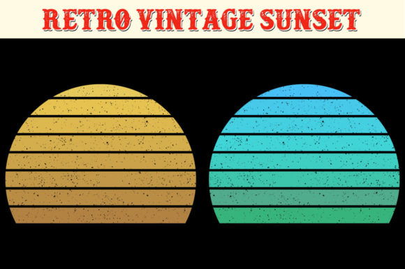 Retro Vintage Sunset Graphic Design Review