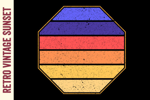 Retro Vintage Sunset Hexagon Striped Review