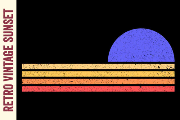 Retro Vintage Sunset Surf Wave Texture Review