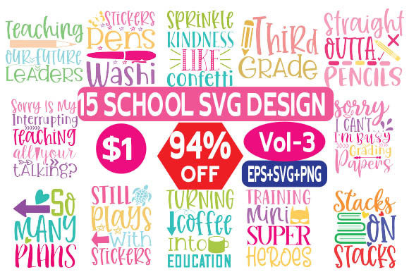 SCHOOL SVG T SHIRT DESIGN VOL 3: A Designer's Reality Check