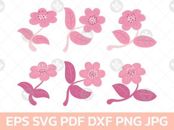 Set of Retro Style Flower and Leaf Review