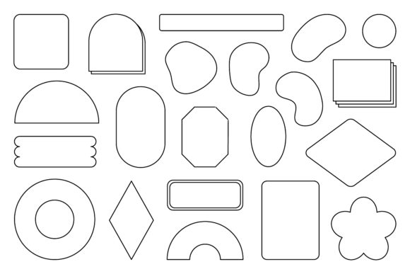 Trendy Modern Geometric Shape Retro Line Review