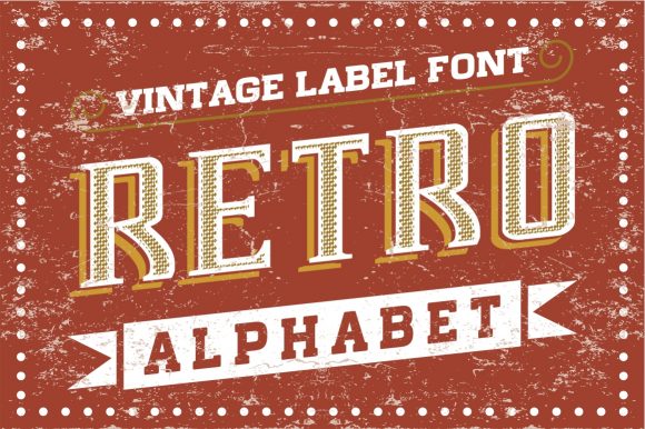 Vintage Label - Retro Alphabet Review