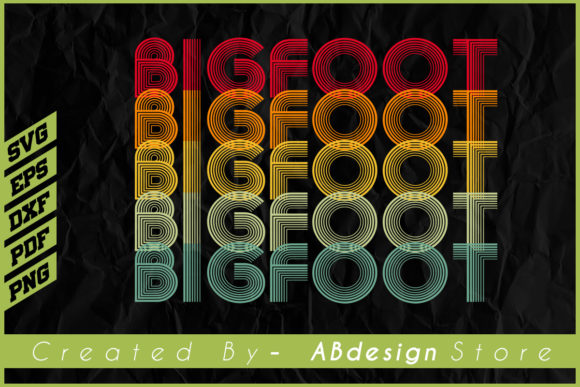 Vintage Retro Bigfoot Sublimation Review