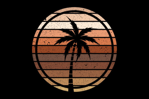 Vintage Retro Sunset Palm Tree, Mandala Review